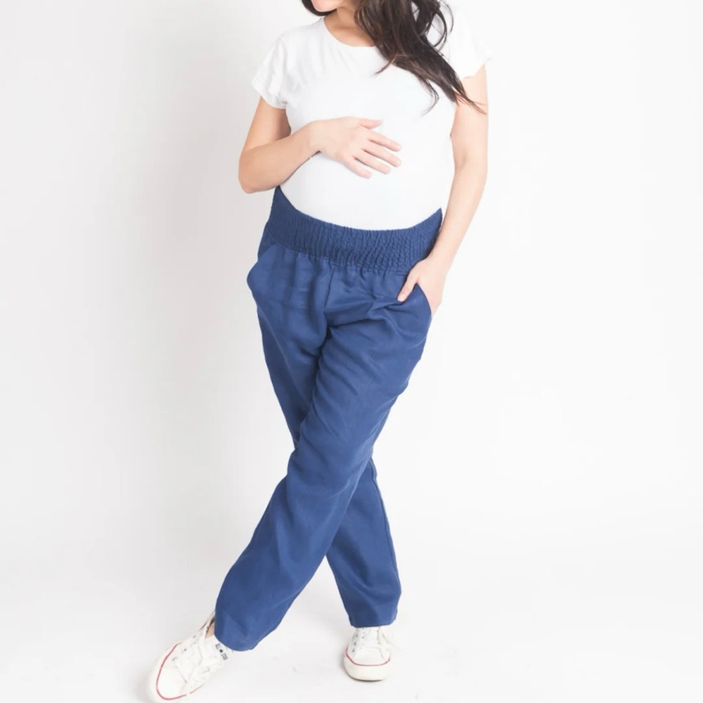 EmmeMama Linen Maternity/Postpartum pants